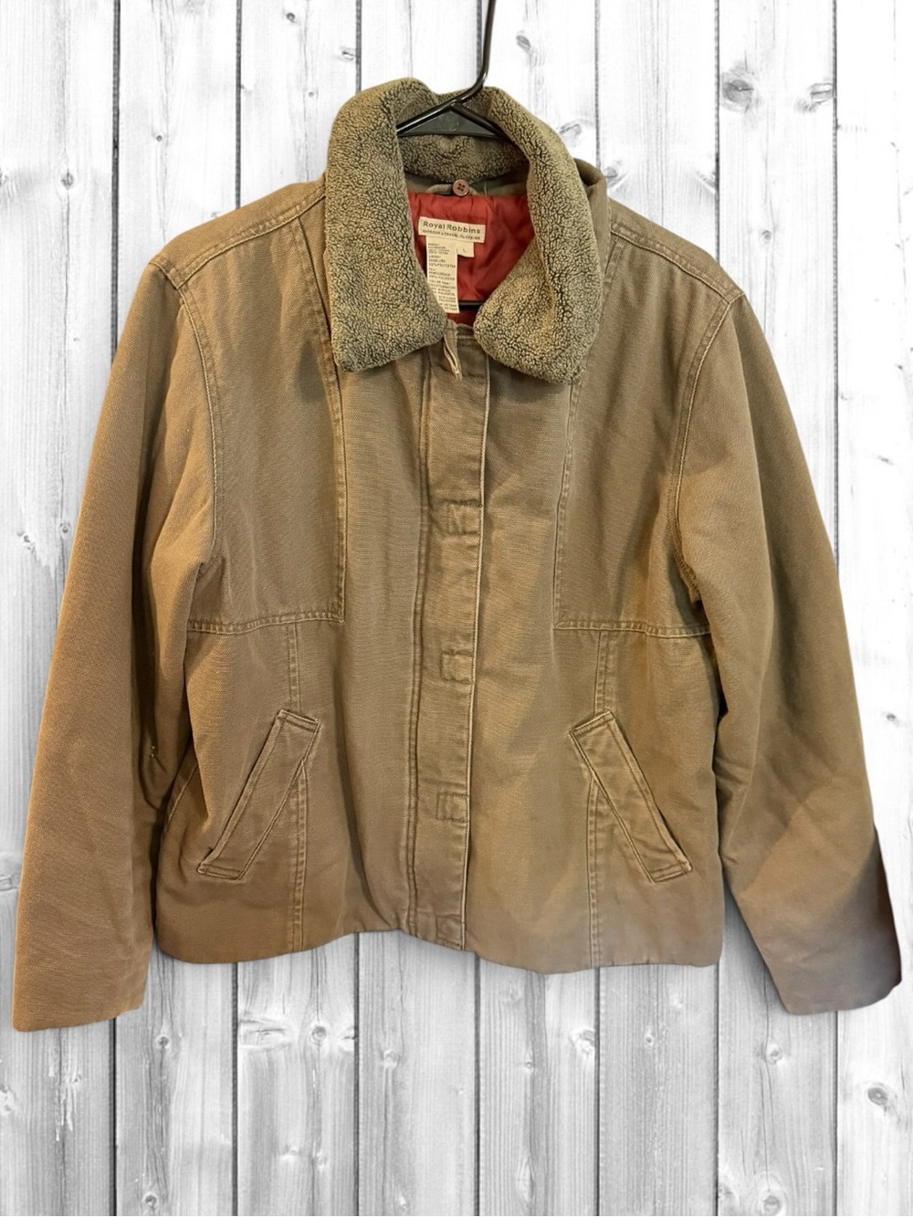 🌼Royal Robbins Tan Sherpa-Collar Bomber Jacket
